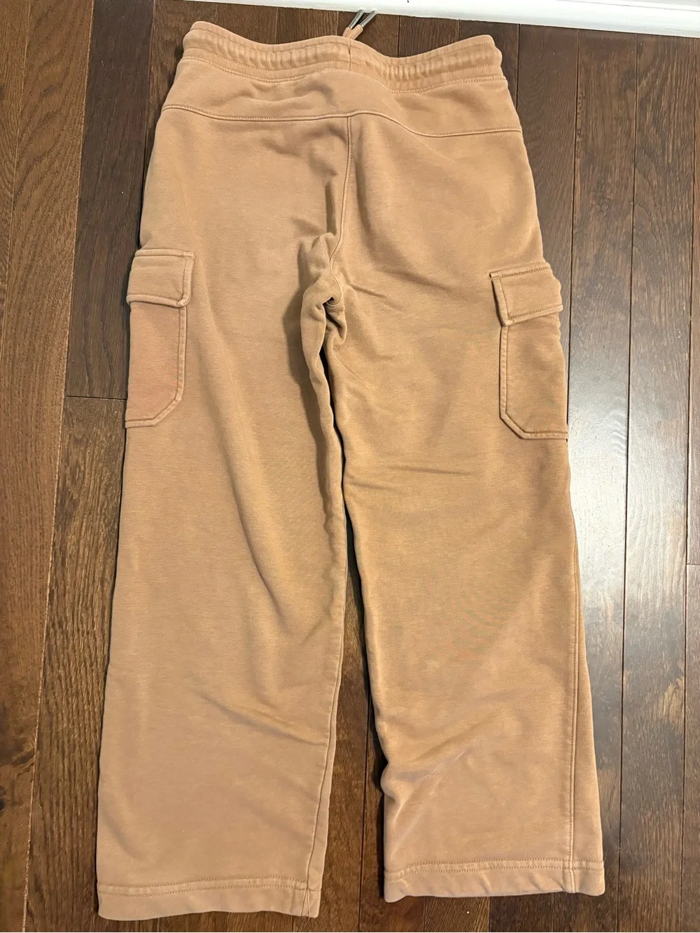 Psycho Bunny Kids Cargo Sweatpants Drawstring Size Small 7/8 Brown Tan